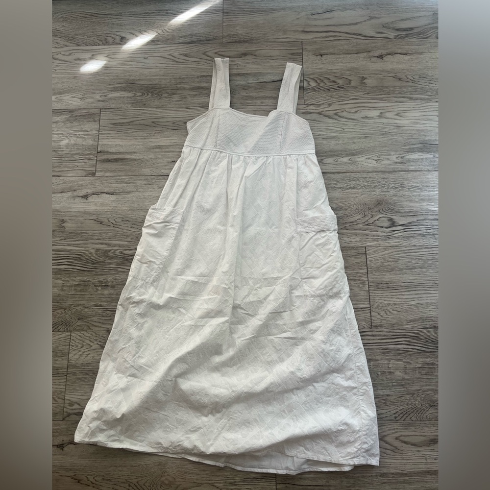 Madewell White Sleeveless Dress